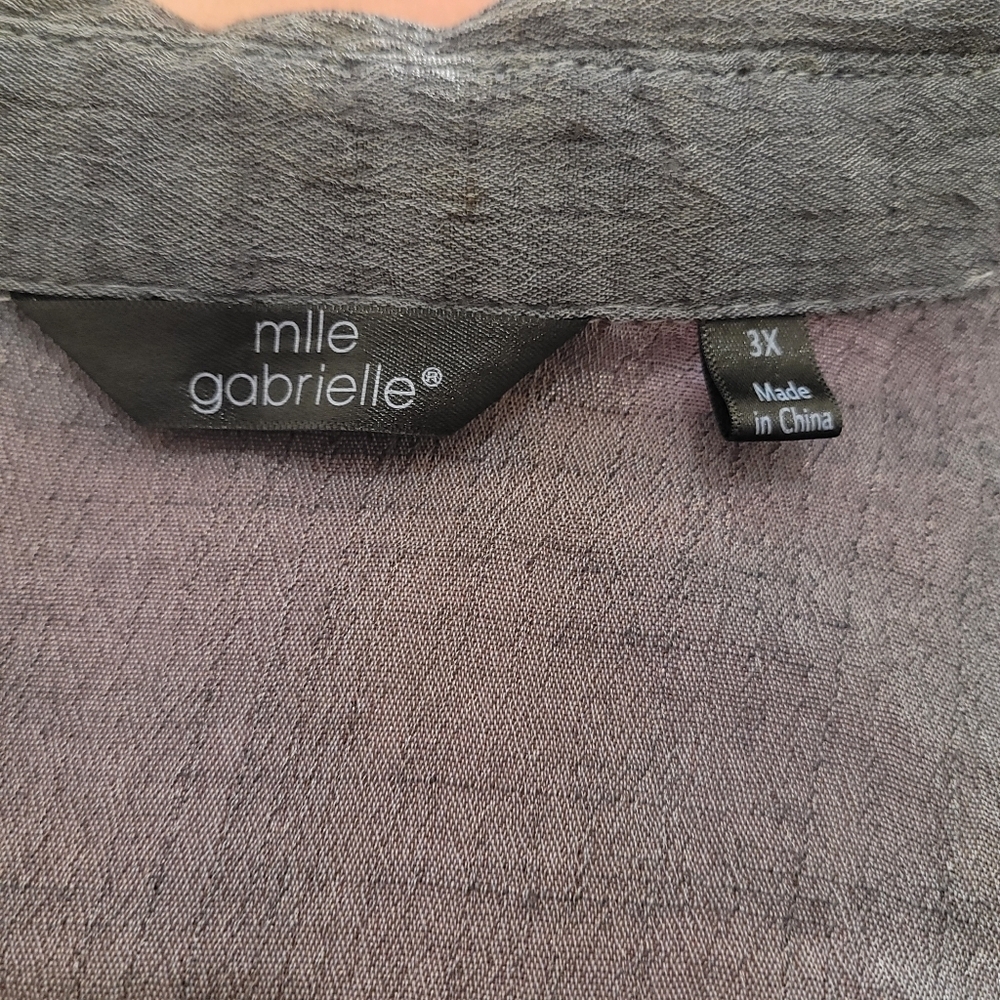 Mlle Gabrielle Elegant Ombre Purple/Pink Dress Sz 3X - Picture 3 of 3